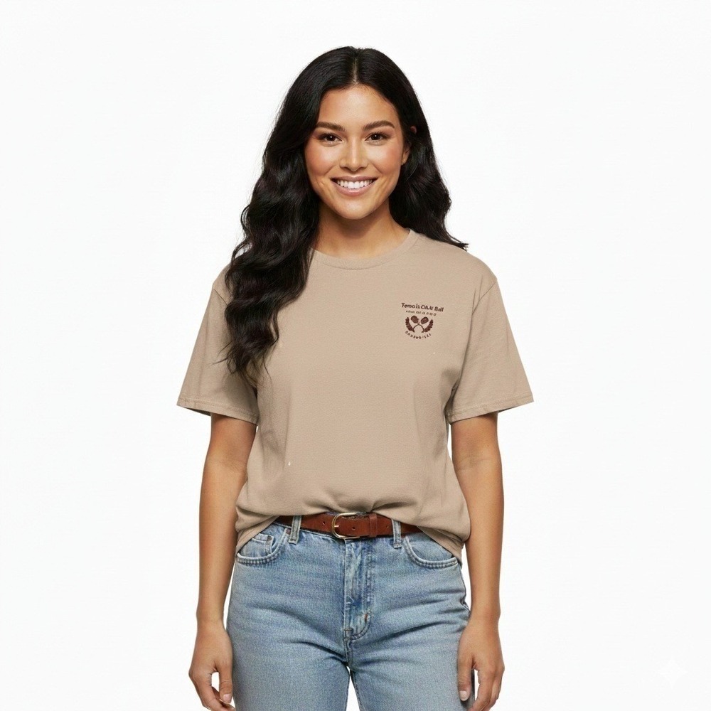 Streetwear Society Graphic T-Shirt Tennis Yacht Golf Wellness Club Tan -‎ XL